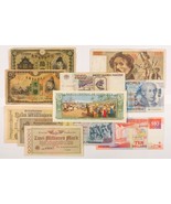 World Notes. Europe, Asia &amp; Central America. 11 Note Lot - $2,406.19 MXN