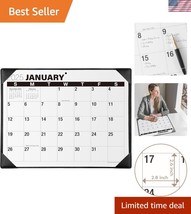 Large Print Black Desk Calendar 2025-2026 with Spacious Pages for Easy P... - $559.58 MXN