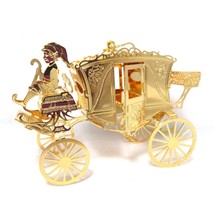 2003 Christmas Coach Danbury Mint Christmas Ornament Gold Plated Collection - £19.48 GBP