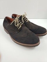 Men&#39;s Peter Millar Collection Brown Suede Wingtip Dress Shoes Size 9 W G... - $32.33