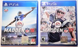 Lot of 2 PS4 Games Madden 16 &amp; 17 - Very Good Condition. - £10.96 GBP