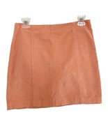 Free People Orange Corduroy Mini Skirt Small - $48.94 CAD