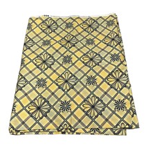 Vintage Vip by Cranston Yellow &amp; Blue Flowers Rustic Country Fabric - 4 Yards - £15.45 GBP
