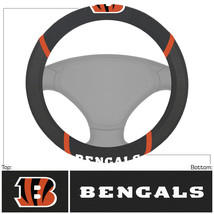 Cincinnati Bengals Steering Wheel Cover Mesh/Stitched - $1,043.65 MXN