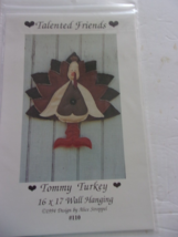 Talented Friends Pattern Tommy Turkey Wallhanging 16 x 17&quot; 1994 - £4.66 GBP