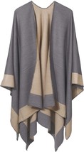 Shawl Wraps for Women Pashmina Scarf Blanket Cape Winter Warm Front Open Poncho  - £41.35 GBP