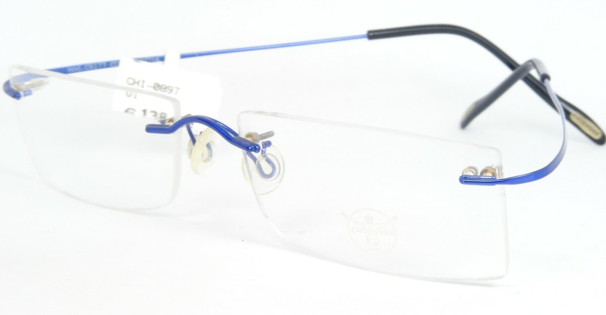 Chiemsee Mod. CH177 Farbe 1 Blau Brille Randlos 55-16-145mm Deutschland - $76.03