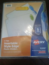 5 Tab Insetable Style Edge Plastic - £12.38 GBP