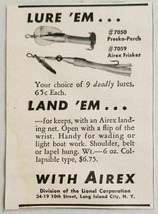 1949 Print Ad Airex Frisker &amp; Preska-Perch Fishing Lures Lionel Long Isl... - $8.89
