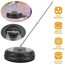 15&quot; 3600PSI Pressure Washer Surface Cleaner with Extension Wand + 1/4&quot;Connector - £75.75 GBP