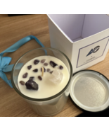 Crystal Candle Lavender Healing Spiritual Aromatherapy  w Crystals Insid... - $44.41 CAD
