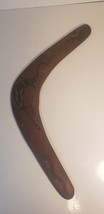 Wooden Boomerang Painted Lizard 16&quot; Vintage - $11.99