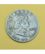 1960 D Franklin  Half Dollar 90% Silver Coin - €12,98 EUR