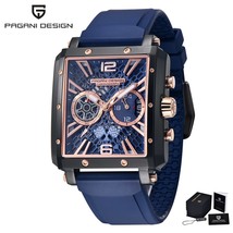 2022 New PAGANI DESIGN Brand Sports Men&#39;s Wrist Watch 42mm Hollowed Sapphire 50M - £1,115.61 GBP