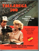 Alabama SPEEDWAY-TALLADEGA 500 PGM-&#39;80-NASCAR--EARNHARDT-YARBOROUGH-ALLISON Fn - £69.43 GBP