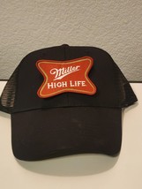 Miller High Life Patched Black Mesh Low Profile Snapback Trucker Hat - $26.99