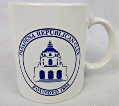 Pasadena Republican Club Founded 1884 Coffee  Mug Cup - £9.96 GBP