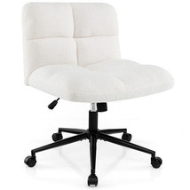Cross Legged Chair with Wheels with Padded Seat Adjustable Height for Be... - $174.49