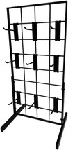 Black Gridwall Countertop Display with Mini T-Legs 12&quot;x24&quot; - $30.45