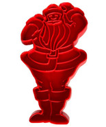 Tupperware Cookie Cutter VINTAGE Santa Claus Red Plastic 5&quot; - $9.85