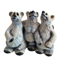 Bear Trio Figurine Figure Rick J Rowley  Artist Signed 2003 Lost Woodsman Polar - £27.89 GBP