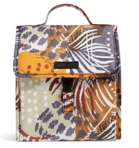 Retired Pattern Vera Bradley Lunch Sack Bag in Painted Feathers - £20.36 GBP
