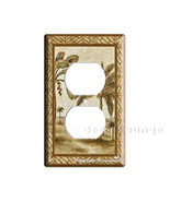 Exotic Florida Palm beach trees 2 hole electrical outlet receptacle cove... - $205.32 MXN