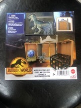Mattel Jurassic World Dominion Mini Micro Collection Blue Raptor Playset Sealed  - $10.68