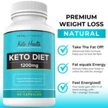 Keto Health Pills Fat Burner BHB Ketogenix Ketones 1200mg Advanced Weigh... - £18.86 GBP