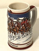 Vintage 1989 Budweiser Beer Stein Collector Series Clydesdales Handcrafted - £15.95 GBP