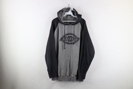 Vintage Dickies Mens 2XL XXL Faded Spell Out Big Logo Raglan Hoodie Sweatshirt - $59.35