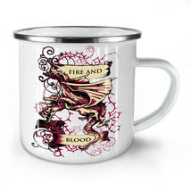 Fire And Blood Fantasy NEW Enamel Tea Mug 10 oz | Wellcoda - £20.31 GBP