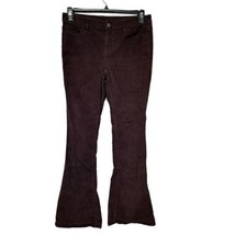 90s Vintage Y2k London jeans brown corduroy Flare Bell Bottom pants Size 8 - £20.12 GBP