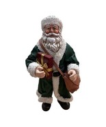 Clothique Possible Dreams Santa in Green Coat Vintage Present Bag Christmas - $25.65 CAD