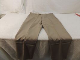 Haband Pleated Dress Pants Men&#39;s 40x32 Tan Style 090 100% Polyester 50861 - $14.08