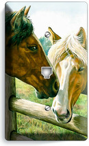 American Country Farm Love Horses Kissing Phone Telephone Cover Plate Room Decor - $11.15