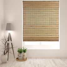 LazBlinds Cordless Bamboo Roman Shades Light Filtering Window, No Tools/... - $75.99