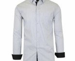 Galaxy by Harvic Men&#39;s Slim Fit Quick Dry Stretch Dress Shirts White/Bla... - $15.99