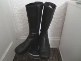 White Mountain Grande Black Tall Boots Women’s Size 8M - £15.57 GBP