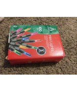 HOLIDAY WONDERLAND 100 CT MULTI MINI BULB BRIGHT CHRISTMAS LIGHTS  - $4.99