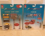 Lot 2 Life-Like Trains HO Scale Scene Master Used Car Lot #1324 &amp; Farm S... - $49.95