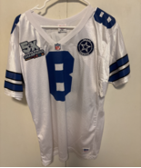 VTG Troy Aikman #8 Dallas Cowboys NFL Wilson White  Jersey Men&#39;s Medium - $1,666.12 MXN