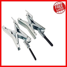 Compact and Durable Tandem Wheel Chocks - Lockable Scissor Action Design - $21.33