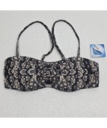 Athleta Martina Bandeau Bikini Top Black Brown Womens 34 B/C New With Tag - $29.08 CAD