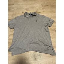 Ralph Lauren Polo Shirt Mens Size L Gray  Classic Fit Embroidered Logo Golf - $16.63