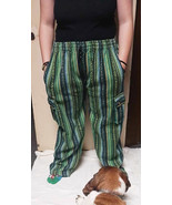 Heavyweight Cotton Cargo Pants  GREENS  Small / Med or Med / Large Unisex - $61.53 CAD