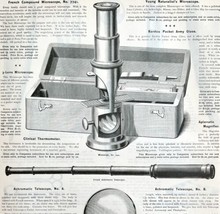 Telescopes Binoculars Opticals 1897 Advertisement Victorian Full Page DWII5 - £32.22 GBP