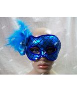 Blue Mermaid Costume Mask Aquatic Creature Sea Horse H2O Fairy Fish Sire... - €12,61 EUR