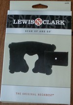 Lewis N Clark 450 Inflatable Neckrest - Black - With Pouch - Brand New In Box - £9.38 GBP