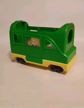 Little People Friendly Passengers Train Car DYF20 Green And Yellow Incomplete - $11.29